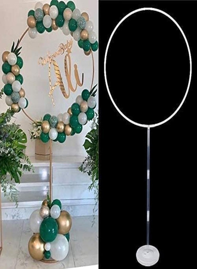 pop colours Round Balloon Arch Stand Kit, 70 cm Width, Party Decoration Set with Base | Decorating Strip Tape Kits For Birthday Wedding Baby Shower Party Decorations | 1 Pack - Image 1